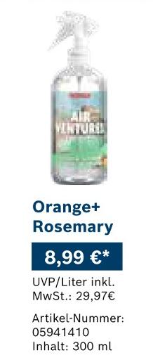 Car Freshener Orange+ Rosemary im aktuellen Prospekt bei Bosch Car Service in Sponholz